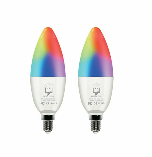 Genie Smart LED Candelabra Bulb E12 (Works with Google Home/Alexa) -