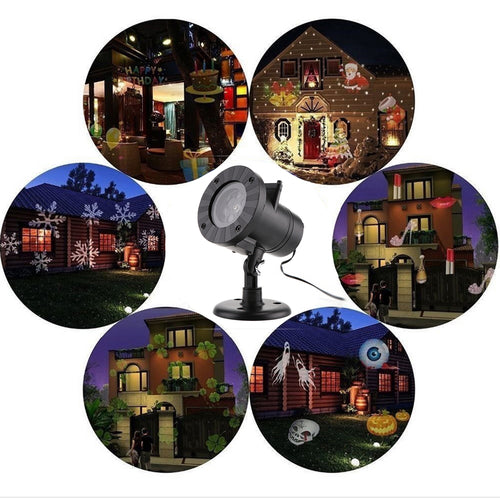Waterproof LED Laser Projector Light – Outdoor Garden & Party Decor